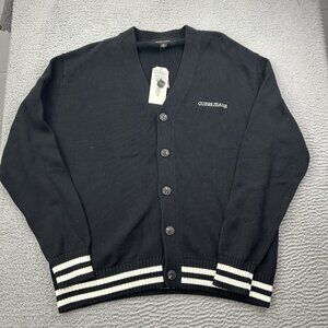 Guess Jeans Button Cardigan Black Size XL Mens Preppy